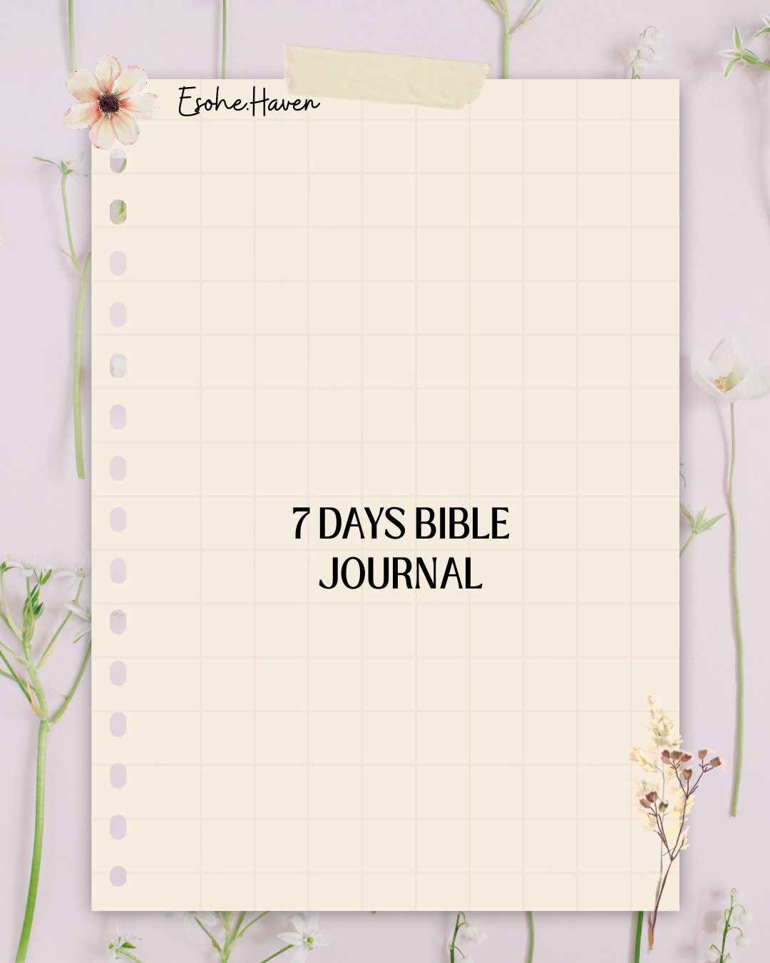 Free 7 Day bible journal